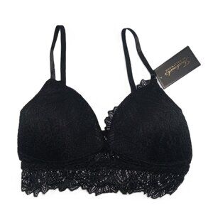 Frederick's Of Hollywood Women's Finley Lace Bralette Size Large Black